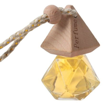 (Clearance) BNNG Vehicle Fragrance Oil Bottles | Car Vent Clip Containers | Car Scent Diffuser Bottles | Oil Diffuser Hanging Perfume Aromatherapy Pendant Empty Glass Bottle For Home Car 10ml