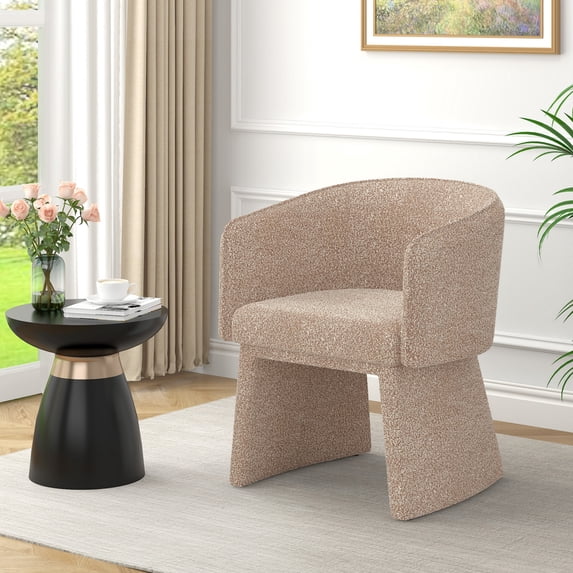 Clearance! CASEMIOL Accent Chair with Ottoman, Lounge chair, Single Sofa Chair for Living Room, Small Spaces, Bedroom, Pink