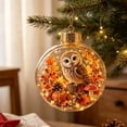 thumbnail image 1 of Clearance BUTASY Fall Ornament Forest Wildlife In Glass Ball Hanging Pumpkin Maple Leaf Ornament for Thanksgiving Christmas Tree Decor, 1 of 7