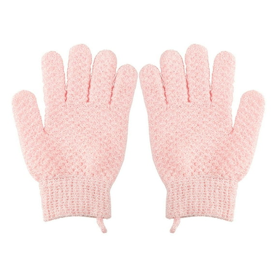 Clearance! Baberdicy Back Bath Mud Exfoliating Scrub Scrub Scrub Bath Rub Rub Five Gloves Finger Scrub Towel Gloves Pink