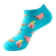 thumbnail image 1 of Clearance Baberdicy Bulk Mens Socks Big Deal 2 Pairs Womens Girls Novelty Funny Cute Ankle Socks 3D Print Pattern Design Colorful Cotton Low Cut Liner Socks, 1 of 2