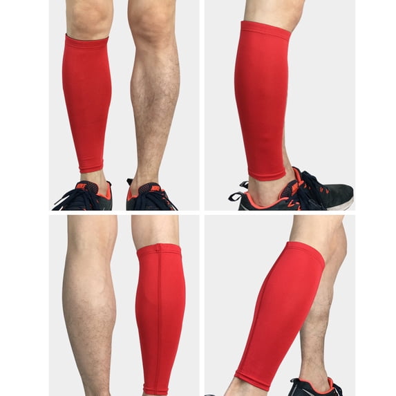 Clearance! Baberdicy Calf Compression Sleeve Leg Performance Support Shin Splint & Calf Pain Relief Red