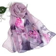 thumbnail image 1 of Clearance! Baberdicy Fashion Women Lotus Printing Long Soft Wrap Scarf Ladies Shawl Scarves B, 1 of 2