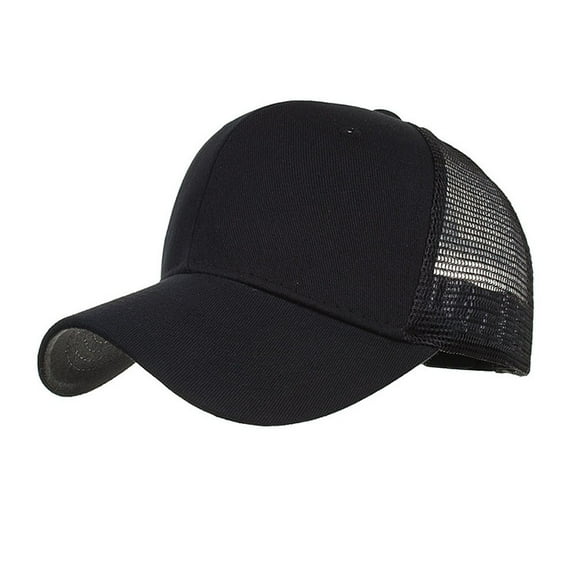 Clearance! Baberdicy Fashion Women Men Adjustable Summer Solid Cap Hats Baseball Hat Shade Black