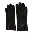 thumbnail image 1 of Clearance! Baberdicy Fashion Women's Keep Warm Winter Cuff Soft Lining Button Decoration Gloves Black, 1 of 4
