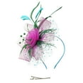 thumbnail image 1 of Headbands for Women, Baberdicy Hat for Women Wedding Flower Cocktail Mesh Feathers Hair Clip Tea Party Headband Head Wraps, Head Scarf, 1 of 5