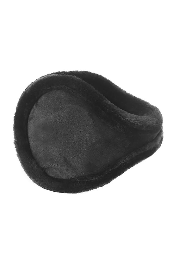 Clearance! Baberdicy Men's Winter Warm Earmuffs Plush Earmuffs Leather Warm Earmuffs Black