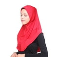 thumbnail image 1 of Clearance! Baberdicy Muslim Women Inner Hijab Headscarf Cap Islamic Full Cover Islamic Hat Red, 1 of 7