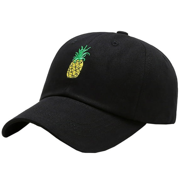 Clearance! Baberdicy Pineapple Men Women Dad Hat Baseball Cap Baseball Visor Cap Unisex Hat Black