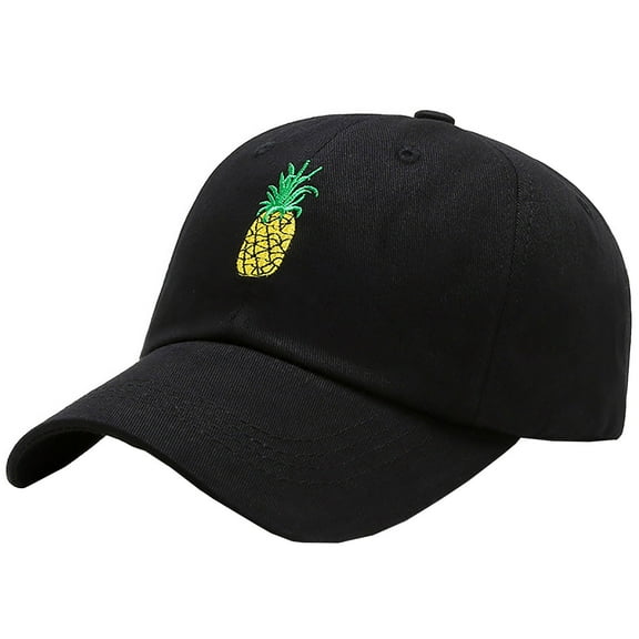 Clearance! Baberdicy Pineapple Men Women Dad Hat Baseball Cap Baseball Visor Cap Unisex Hat Black