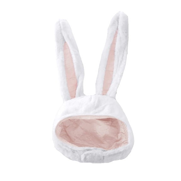 Clearance! Baberdicy Plush Fun Bunny Ear S Hood Women Costume Hats Warm Soft and White