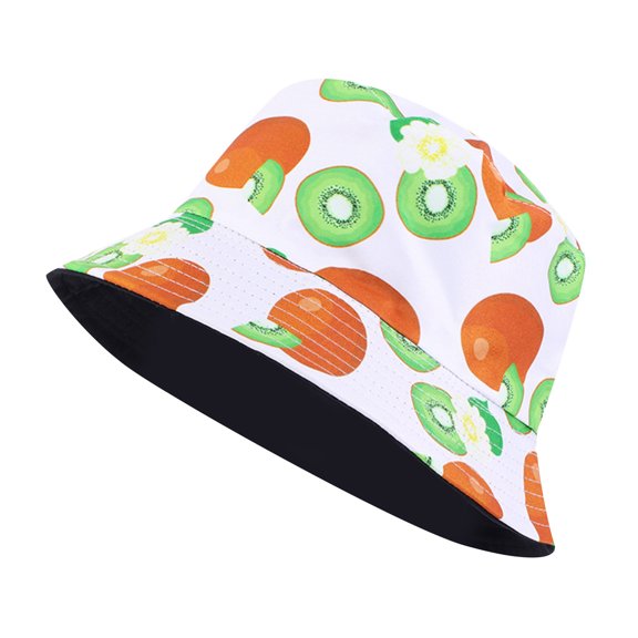 Clearance! Baberdicy Unisex Print Double Side Wear Reversible Bucket Hat Trendy Cotton Twill Canvas Sun Fishing Hat Fashion Cap Green