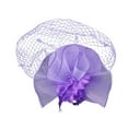thumbnail image 1 of Clearance Baberdicy White Feather Headpiece Big Deals Hats for Women Fascinators Womens Pillbox Flower Hat for Tea Party Cocktail Ball Wedding Church, 1 of 3