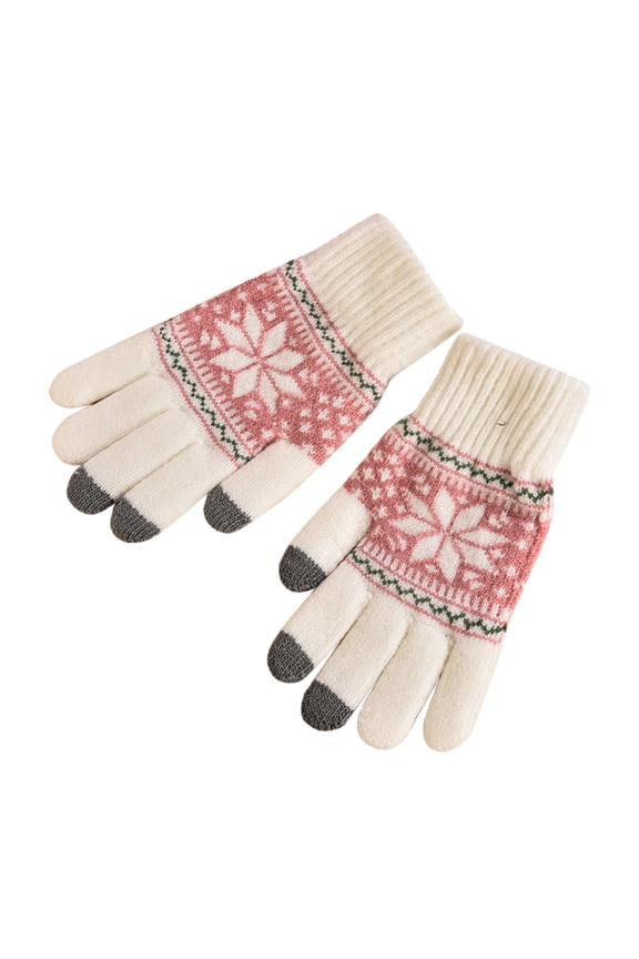 Clearance! Baberdicy Winter Gloves for Women Cold Weather,Warm Thermal Gloves for Running White