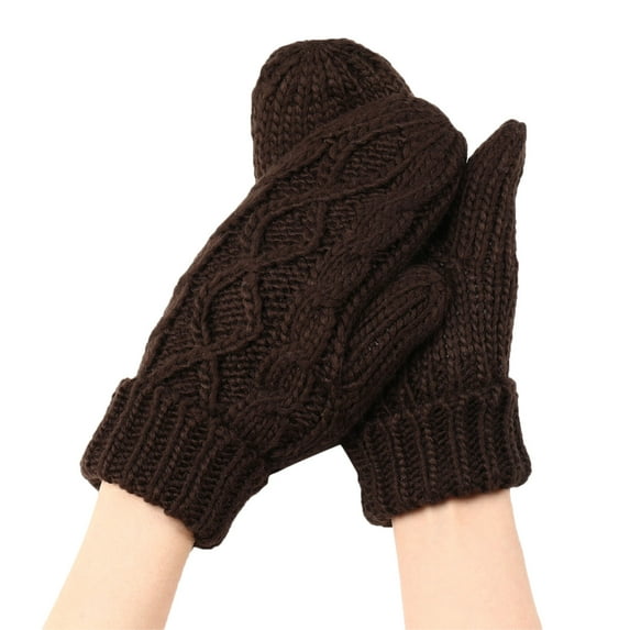 Clearance! Baberdicy Winter Gloves for Women Warm Glove Windproof Elastic Texting Black Gloves Women Coffee