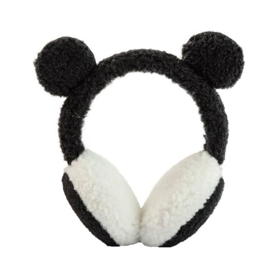 Clearance! Baberdicy Winter Warm Earmuffs Are Soft and Warm Knitted Plush Earmuffs Can Be Used to Irony The Cold Earmuffs Black