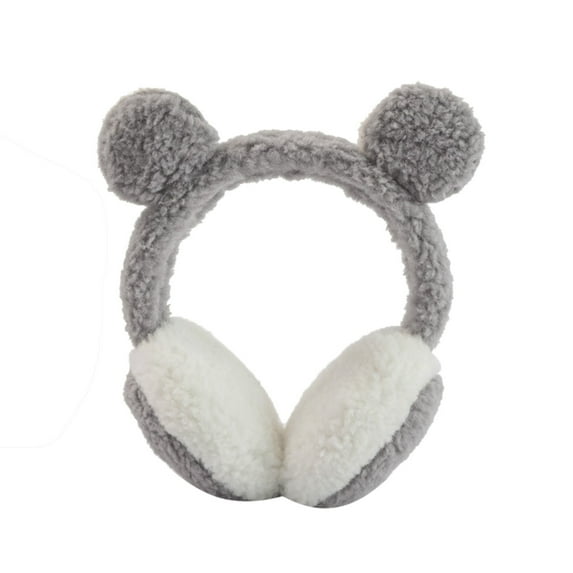 Clearance! Baberdicy Winter Warm Earmuffs Are Soft and Warm Knitted Plush Earmuffs Can Be Used to Irony The Cold Earmuffs Grey