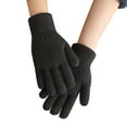 thumbnail image 1 of Clearance! Baberdicy Women Autumn and Winter Simple Fashion Double Thick Knitted Warm Gloves A, 1 of 4