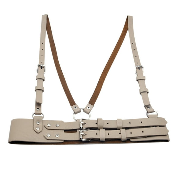 Clearance! Baberdicy Women Corset Belt Wide Leather Waist Belt for Daily Punk Dresses Chest Elastic Waistband Khaki