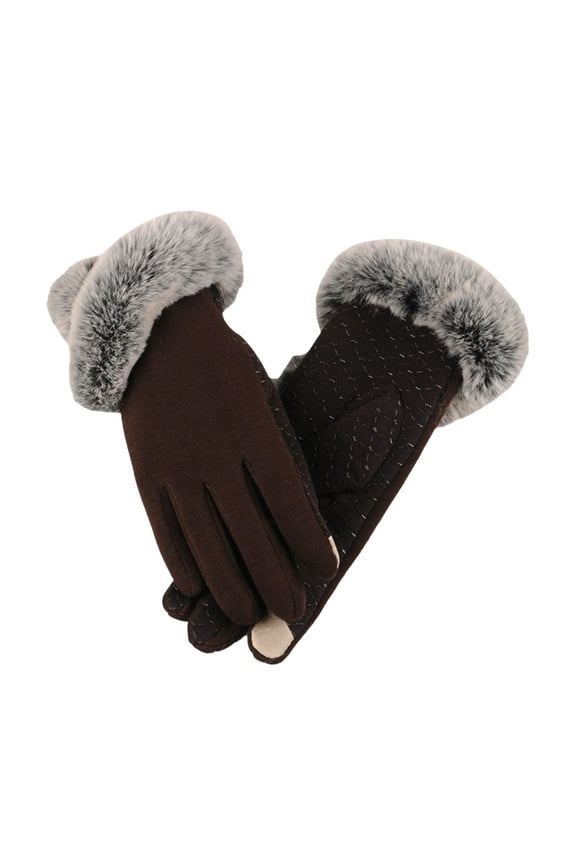 Clearance! Baberdicy Women Winter Touchscreen Gloves for Cold Weather, Chenille Warm Cable Knit Elastic Cuff Texting Thermal Gloves for Driving Black