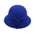 thumbnail image 1 of Clearance! Baberdicy Women's Autumn and Winter Flowers Round Top Casual Fisherman's Basin Cap Small Bowler Hat Bm, 1 of 4