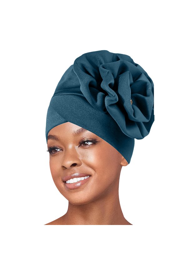 Clearance! Baberdicy Womens Large Elastic Solid Comfort Flat Hat Monochrome Stacked Hat for Women Mint Green