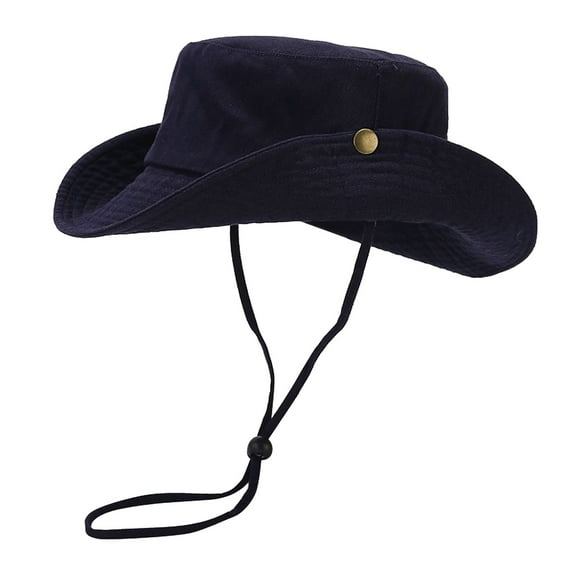 Clearance! Baberdicy Womens Outdoor Sun Hat Solid Color Cool Casual Elegant Sun Hat Navy