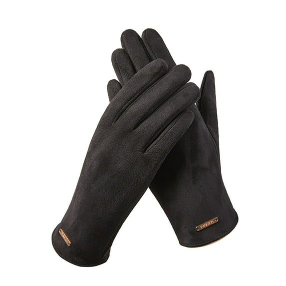Clearance! Baberdicy Womens Sports Gloves Outdoor Cycling Work Solid Color Gloves Black