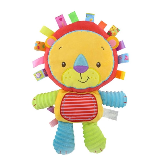 Clearance! Baby Animal Plush Toy Stuffed - Sensory Cute with Built-in Rattle, Birthday Gift for Infants, Soft Stuffed Animals for Tummy Time,D