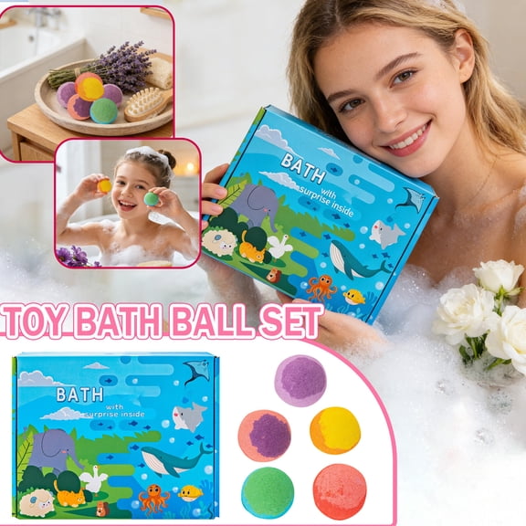 Clearance! Baby Bath Toys Fizzy Set - Surprise Bomb with Toys, Great Toddler Water Toy and Pool Fun for Kids