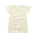 thumbnail image 1 of Baby Clothes Baby Girl Romper Short Sleeve White Short Sleeve Bodysuit Baby Girl Baby Winter Jumpsuit 12-18 Months, 1 of 4