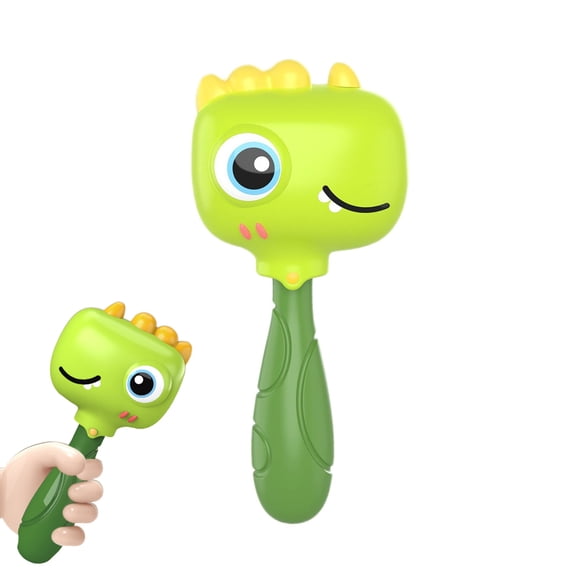 Clearance! Baby Cute Dinosaur Sand Hammer Rattle Toy, ABS Safe Infant Hand Grip Rattle, Early Education Auditory Stimulation Developmental Toy for Infant Boys Girls 0-36 Months (Green)