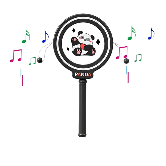 Clearance!Baby Cute Panda Hand Rattle Drum Toy, Safe Plastic Musical Sensory Toy for Early Auditory Stimulation, Easy Grip Fine Motor Skill Developmental Toy for Infant Boys Girls 0-3 3-6 6-12 Months