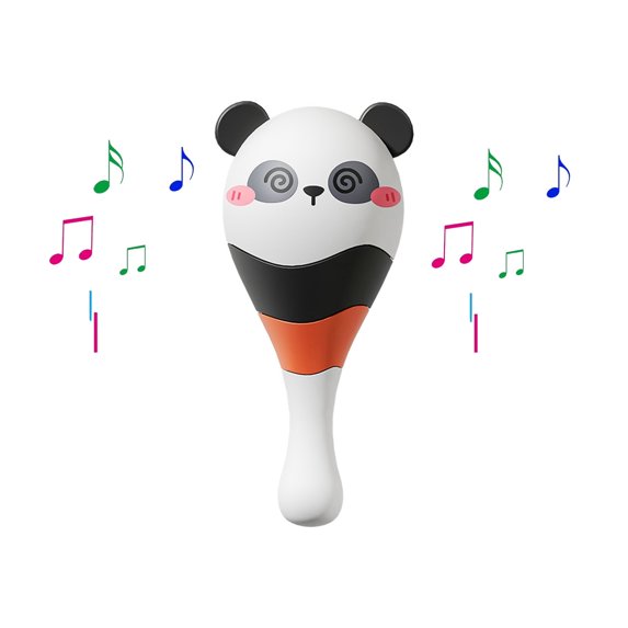 Clearance!Baby Cute Panda Sand Hammer Rattle Toy, Safe Plastic Infant Hand Grip Rattle, Early Education Auditory Stimulation Developmental Toy for Infant Boys Girls 0-3 3-6 6-12 Months