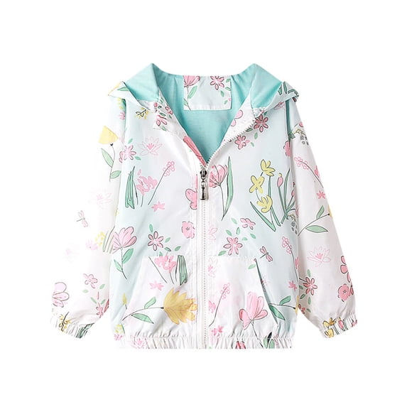 Baby Girls Boys Fall Jacket Toddler Girls' Boys' Winter Coats Kids Winter Coats Children's Long Sleeve Zipper Hooded Jackets Fashion Print Unisex Baby Fall Jackets 3-8 Years