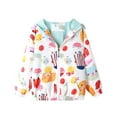 thumbnail image 1 of Baby Girls Boys Fall Jacket Toddler Girls' Boys' Winter Coats Kids Winter Coats Children's Long Sleeve Zipper Hooded Jackets Fashion Print Unisex Baby Fall Jackets 3-8 Years, 1 of 3
