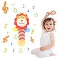 thumbnail image 1 of Clearance! Baby Soft Hand Rattle Toys, Infant Developmental Hand Grip Baby Toys, Baby Sensory Learning Toys with Teether, Sounds for Baby and Stuff from 0-12 Months Old, Shower Gift for Boys Girls, 1 of 9