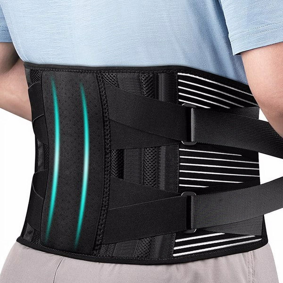 Sparthos Back Brace for Lower Back Pain - Immediate Relief from Sciatica,  Herniated Disc, Scoliosis - Breathable Design With Lumbar Support Pad - For
