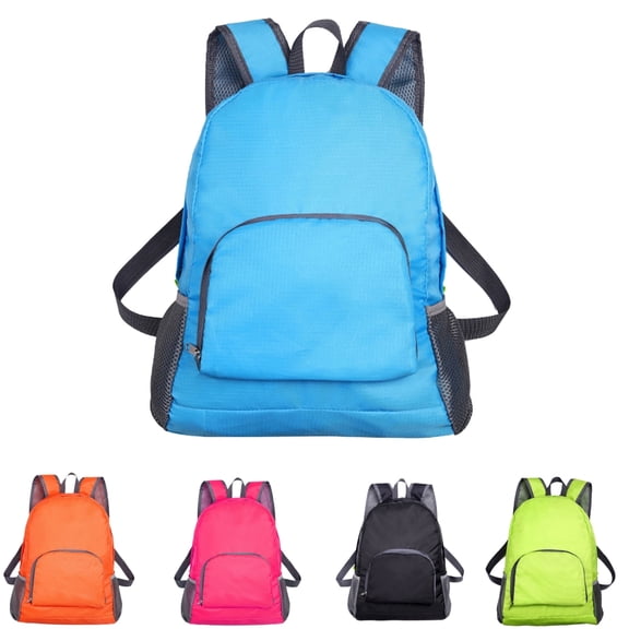 Clearance! Back to School Supplies Under 1 Backpacks Lightweight and Foldable Backpack Student Backpack Fluorescent Color Minimalism (Blue)