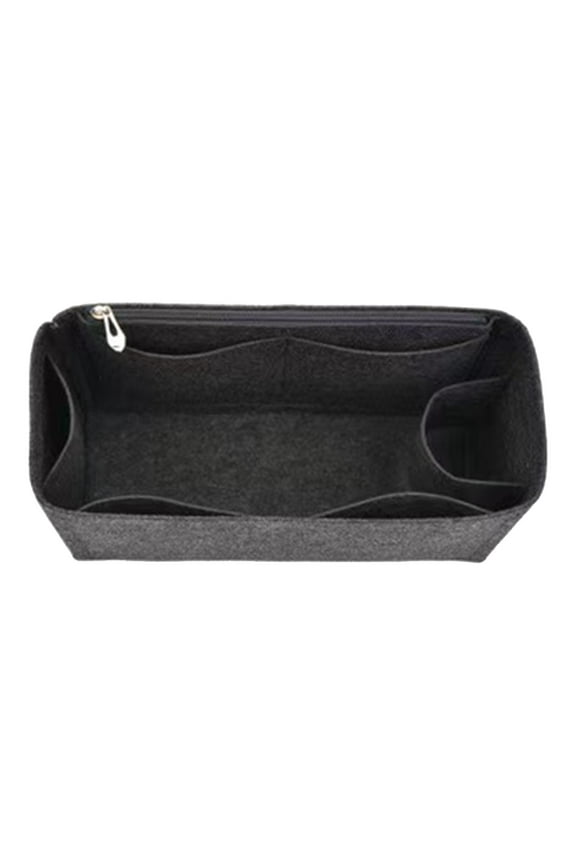 Clearance! Bag in Bag Felt Organizers with Zippered ,Felt Insert Bag Organizer, Makeup Purse Bag in Bag Handbag Tote Organizer for Purse Handbag Bag Insert Organiser