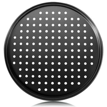 Clearance Bakeware under $10 Pizza Steel Pan for Oven Pizza Crisper Pan With Holes ， Nonstick Round Pizza Baking Sheet Oven Tray Perforated Steel Pizza Bakeware for Home Restaurant Kitchen Baki