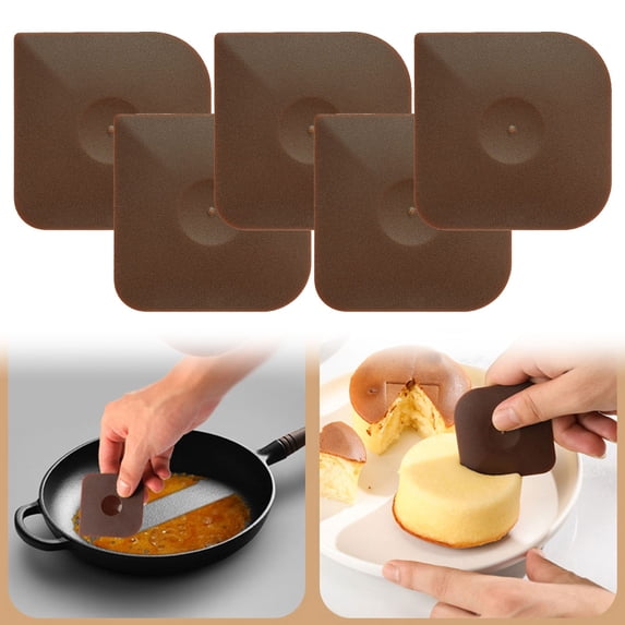 Clearance Bakeware under $5,Multi Functional PC Scraper Casting Pot Cleaning Scraper Butter Scraper Square Scraper Kitchen Tool With Comfortable Handle Design