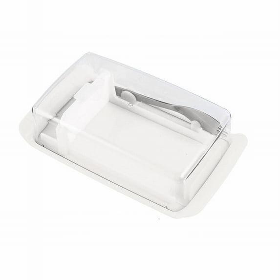 Clearance Bakeware under $7 Butter Container Butter Dish Box Container Cheese Sealing Storage Tray With Clear Lid Kitchen Dinnerware For Home Cutting Food Butter Boxes Butter