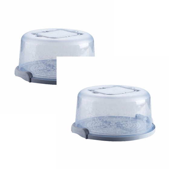 Clearance Bakeware under $15 Round Cake Storage Box With Handle And Inner Tray