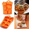 thumbnail image 1 of Clearance Bakeware under $5 Halloween Silicone 2 Pack Silicone Baking Mould Nonstick With Halloween Pumpkin Evil Perfect To Make Ice Cube Soap, 1 of 6