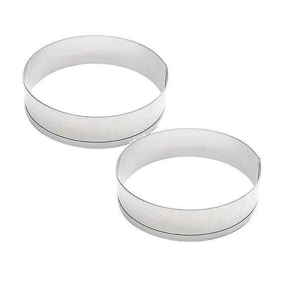 Clearance Bakeware under $6 Stainless Cake Ring Round Tower Ring Ring Crust Bread Household Hamburger