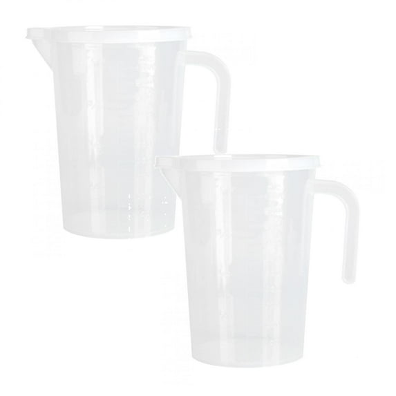 Clearance Bakeware under $7 Plastic Measuring Cups Clear Cup Measurement Tool Angled Handle With Lid Kitchen Cooking Baking Accessaries