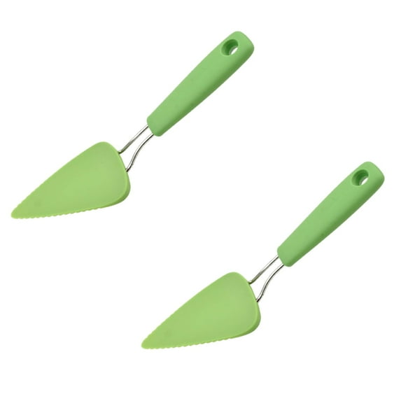 Clearance Bakeware under $7 Plastic Two Size Cake Spatula Nylon Cake Cutting Tool Cooking Shovel Kitchen Baking Tool Pizza Shovel