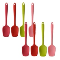 Clearance Bakeware under $8 Silicone Spoon Spatula Set 600 º F High Heat Food Grade Flexible Rubber Scraper Cooking Mix Baking Kitchen Utensil Set