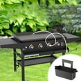 thumbnail image 1 of Clearance Baking trays & trays under $5 Premium Grill Drip Pan Ea Sy To Clean Oil Grease Tray For Grilling Pre Vents Mess Multi Functional Design With Side Grill Rack Reusable And E Co Friendly, 1 of 9